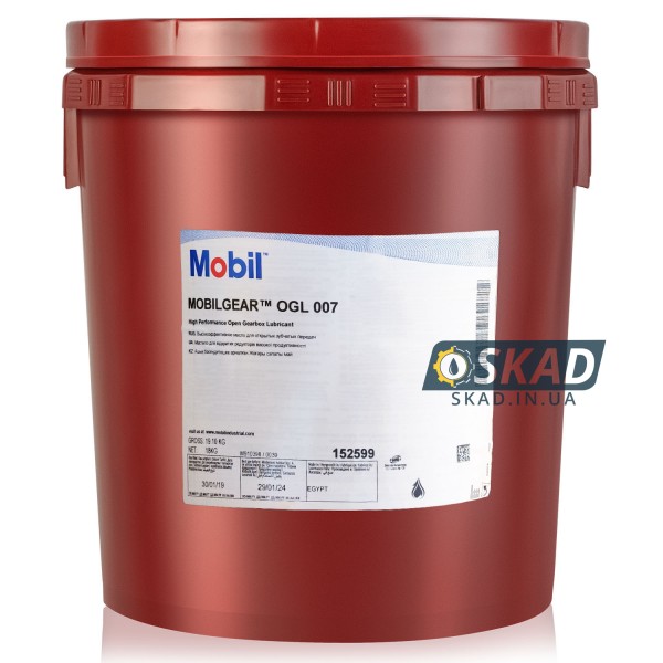Редукторная смазка Mobilgear OGL 007 18 кг