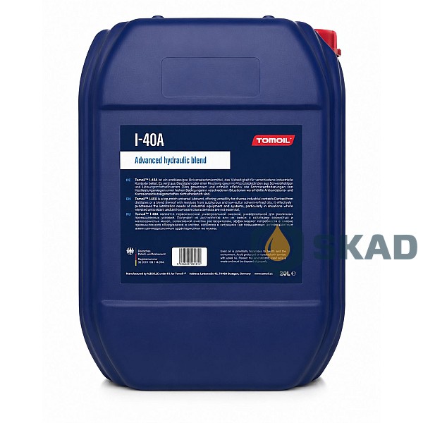 Tomoil Industrial Hydraulic Oil И-40, 20л sng-i40-20