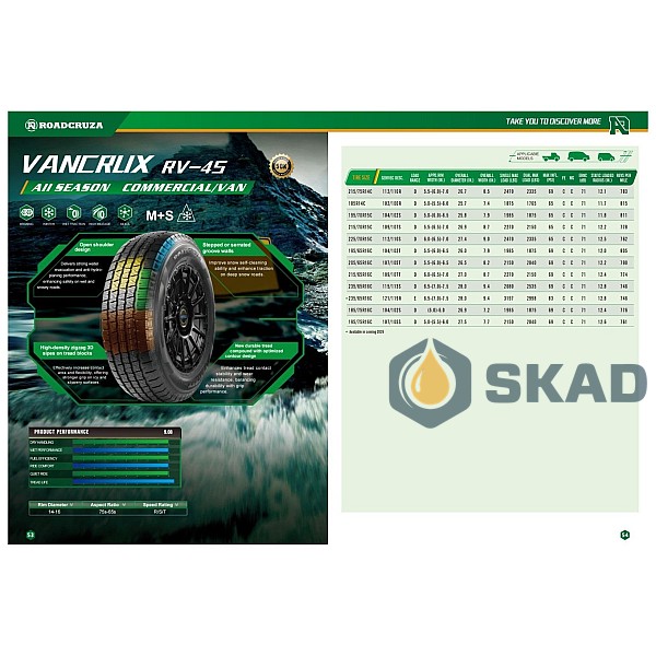 Всесезонні шини Roadcruza VanCrux RV-4S 185/75 R16C 104/102S rdk850595