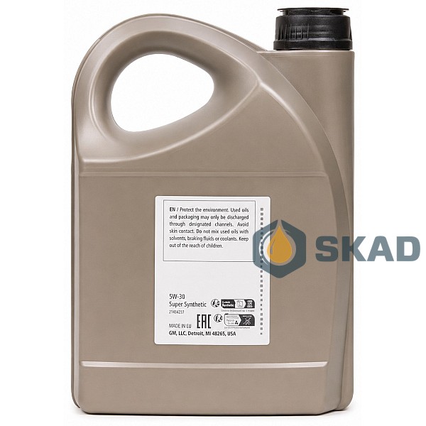 Моторна олива General Motors Super Synthetic 5W-30, 5л