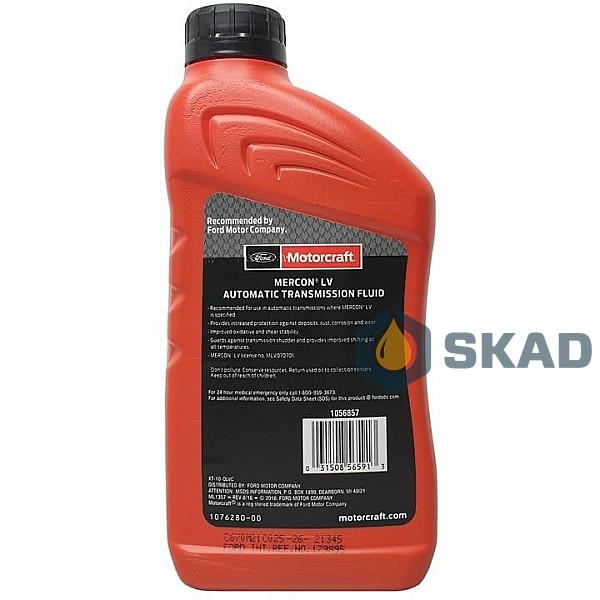 Motorcraft Mercon LV ATF, 946 мл XT10-QLVC