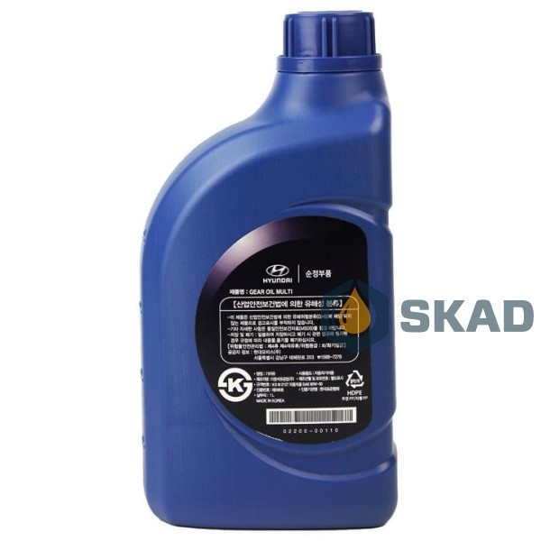 Mobis Hyundai/KIA Gear Oil Multi 80W-90 GL-5, 1 л. 02200-00110