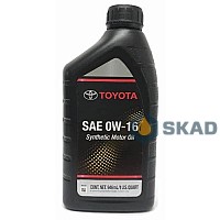 Toyota Synthetic Motor Oil 0W-16, 946 мл