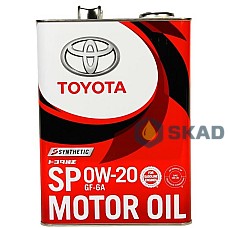 Toyota Synthetic Motor Oil SP/GF6A, 0W-20 (Japan), 4л