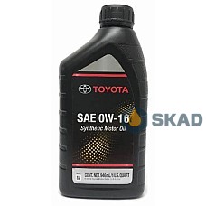 Toyota Synthetic Motor Oil 0W-16, 946 мл