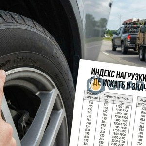 Где искать и что означает индекс нагрузки (грузоподъёмности) шины