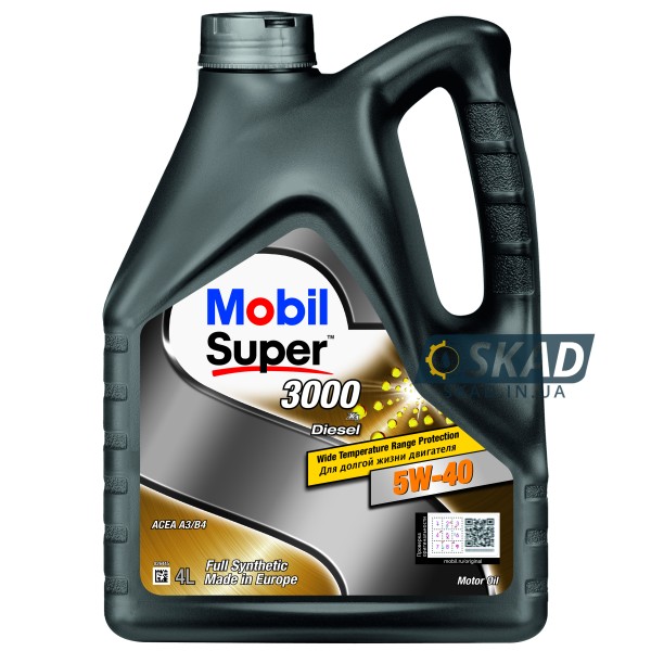 Mobil Super 3000 X1 Diesel 5W-40 4л 152572