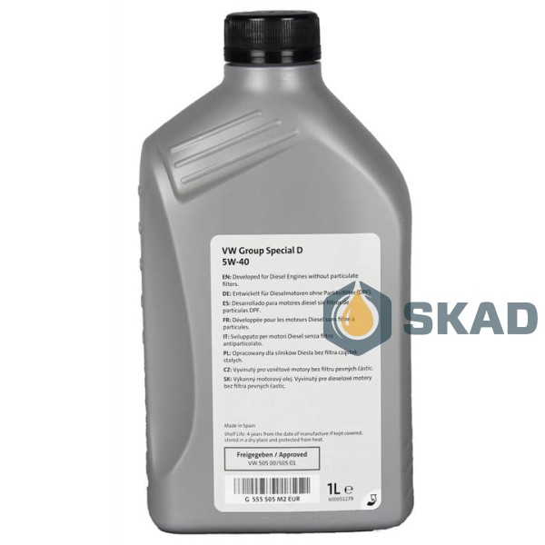 VAG Special D 5W-40, 1 л. GS55505M2
