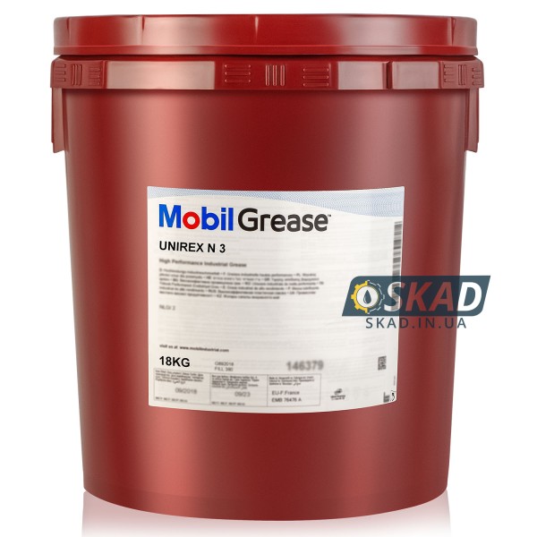 Высокотемпературная пластичная смазка Mobil Unirex N3 18 кг