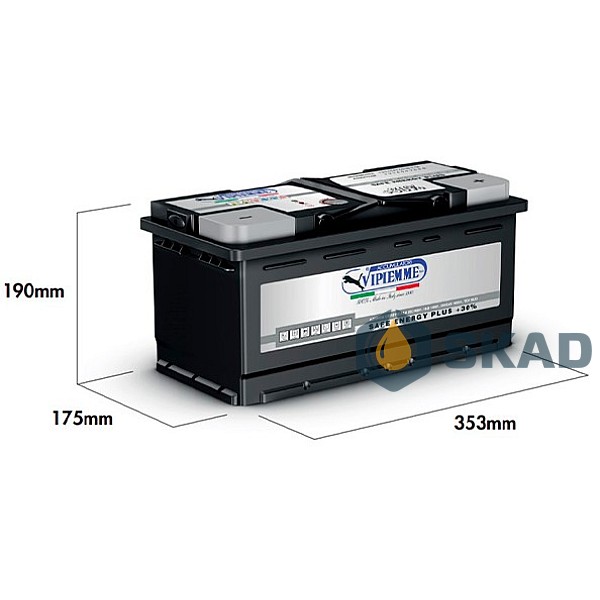 VIPIEMME Safe Energy Plus 100Ah +R EN920A 12V (B824C)