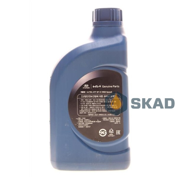 Mobis Hyundai/Kia ULTRA ATF SP-IV RR 75W, 1 л. 04500-00117