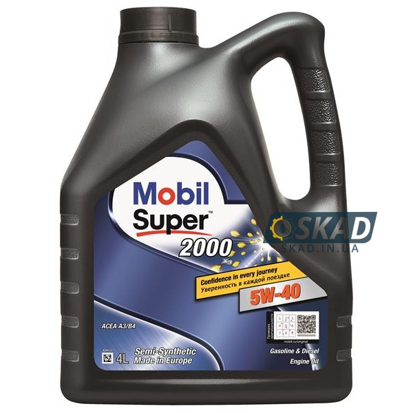 Mobil Super 2000х3 5W-40 4л 155337
