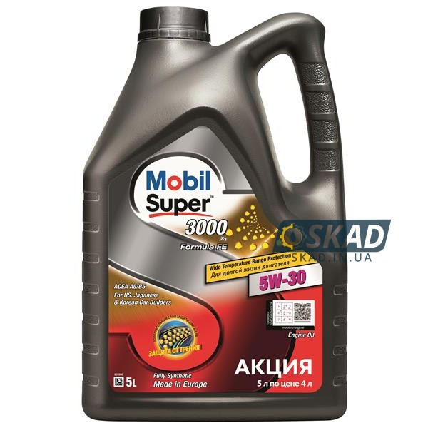 Mobil Super 3000 x1 Formula FE 5W-30 5л 154543