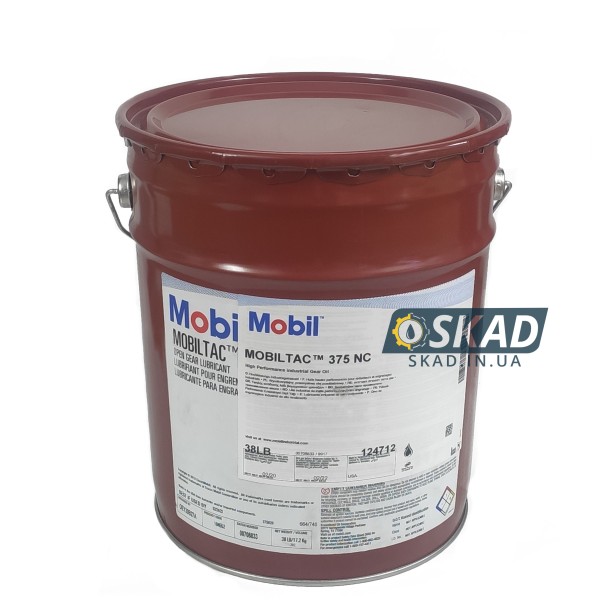 Смазка открытых зубчатых передач Mobiltac 375 NC 17.2 кг