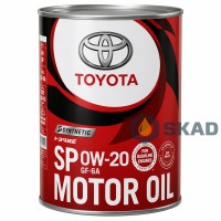 Toyota Synthetic Motor Oil SP/GF6A, 0W-20 (Japan), 1л.
