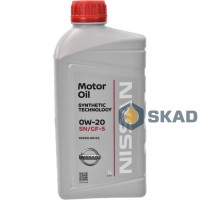 Nissan Motor Oil 0W-20, SN/GF-5, 1 л.